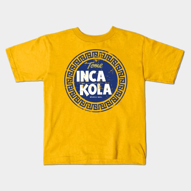 Inca Kola - Vintage Grunge Design - Perú Kids T-Shirt by verde